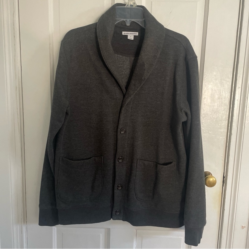 Amazon Essentials Dark Gray Shawl Collar Cardigan Medium